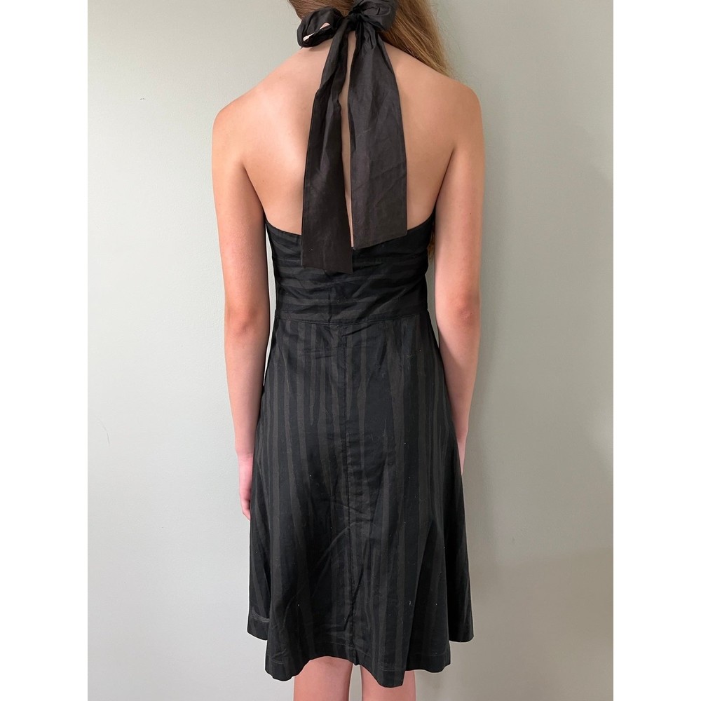 Womens Halter Style Zebra Striped Fall Sundress Dress | Rogan for Target | sz 7 - Picture 6 of 8